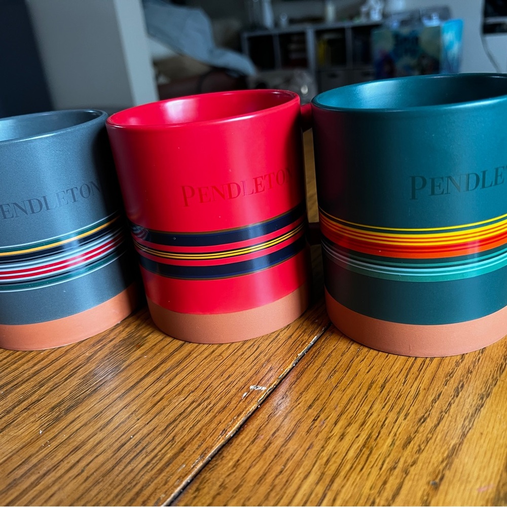 Pendleton Colorful Ceramic Mug Set - Picture 3 of 4